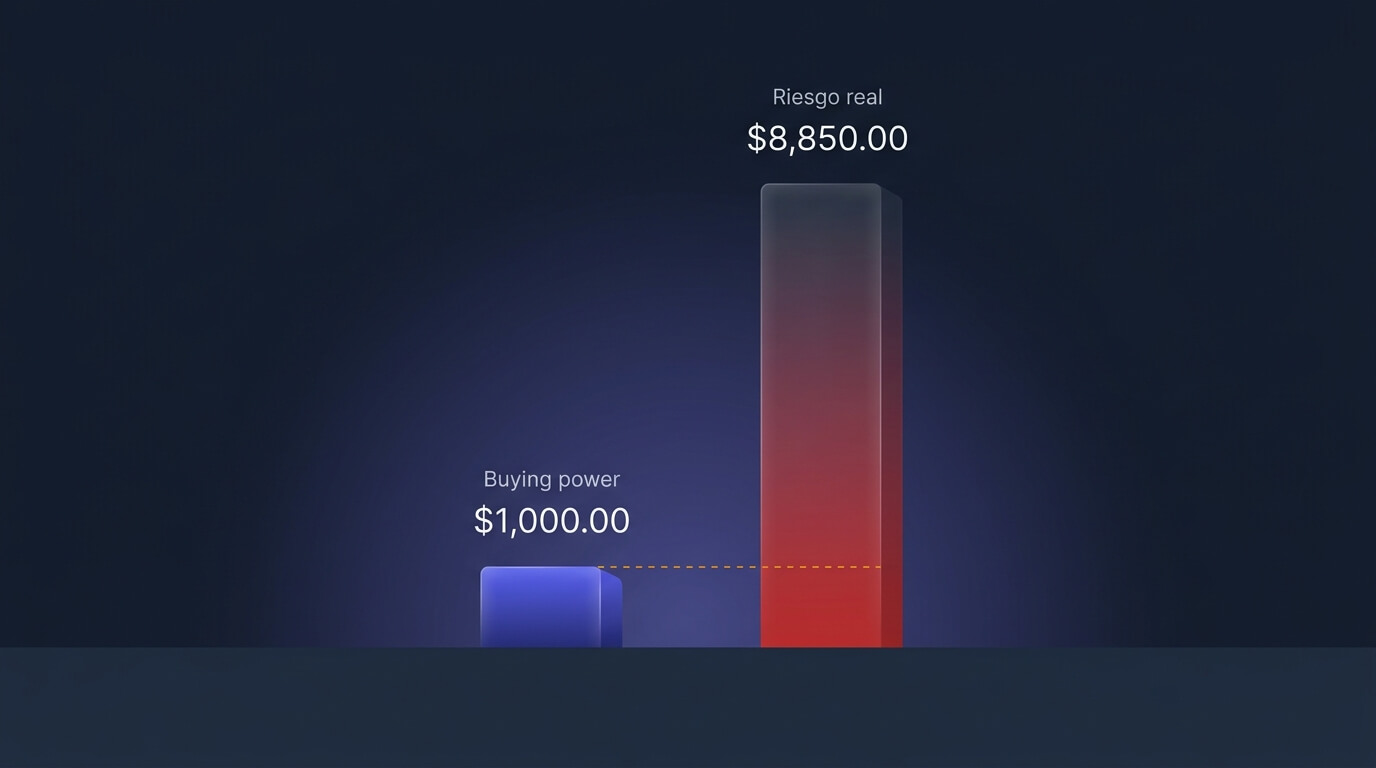 Buying Power Reduction ≠ riesgo real: por qué el margen del bróker no es tu stop