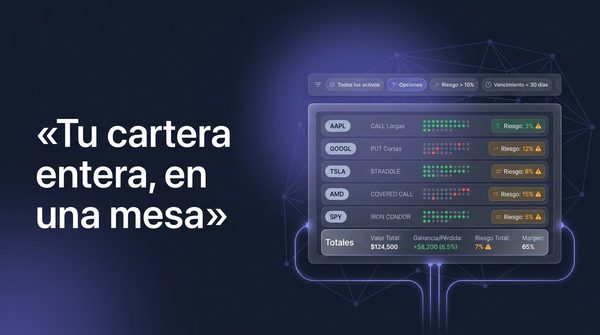 El centro de estrategias: gobierna toda tu cartera de opciones, no una posición