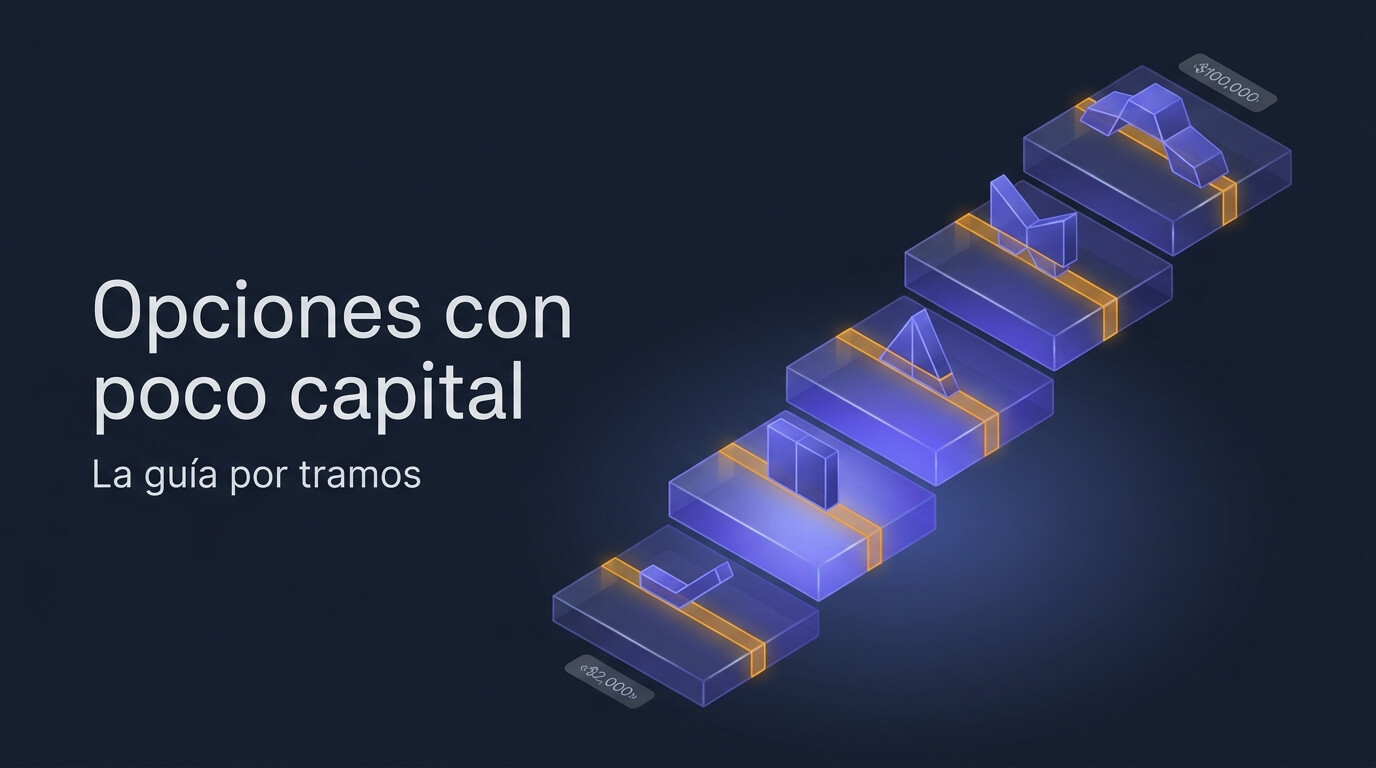 Estrategias de opciones para cuentas pequeñas y medianas: la guía completa por tramos de capital