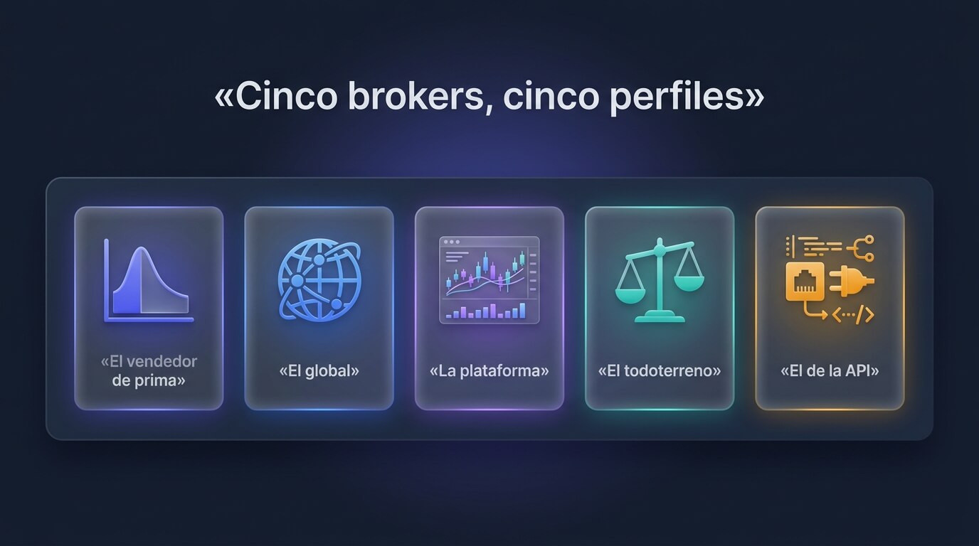 Comparativa de los 5 mejores brokers para opciones: tastytrade, Interactive Brokers, Schwab thinkorswim, E*TRADE y Tradier