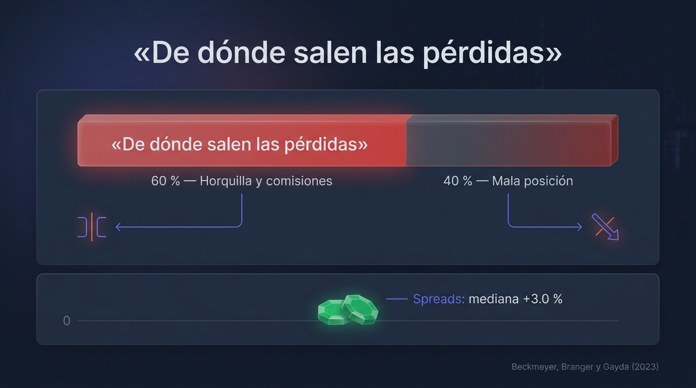 Desglose de las pérdidas minoristas en 0DTE: la mayor parte procede de costes de transacción, no de fallar la dirección