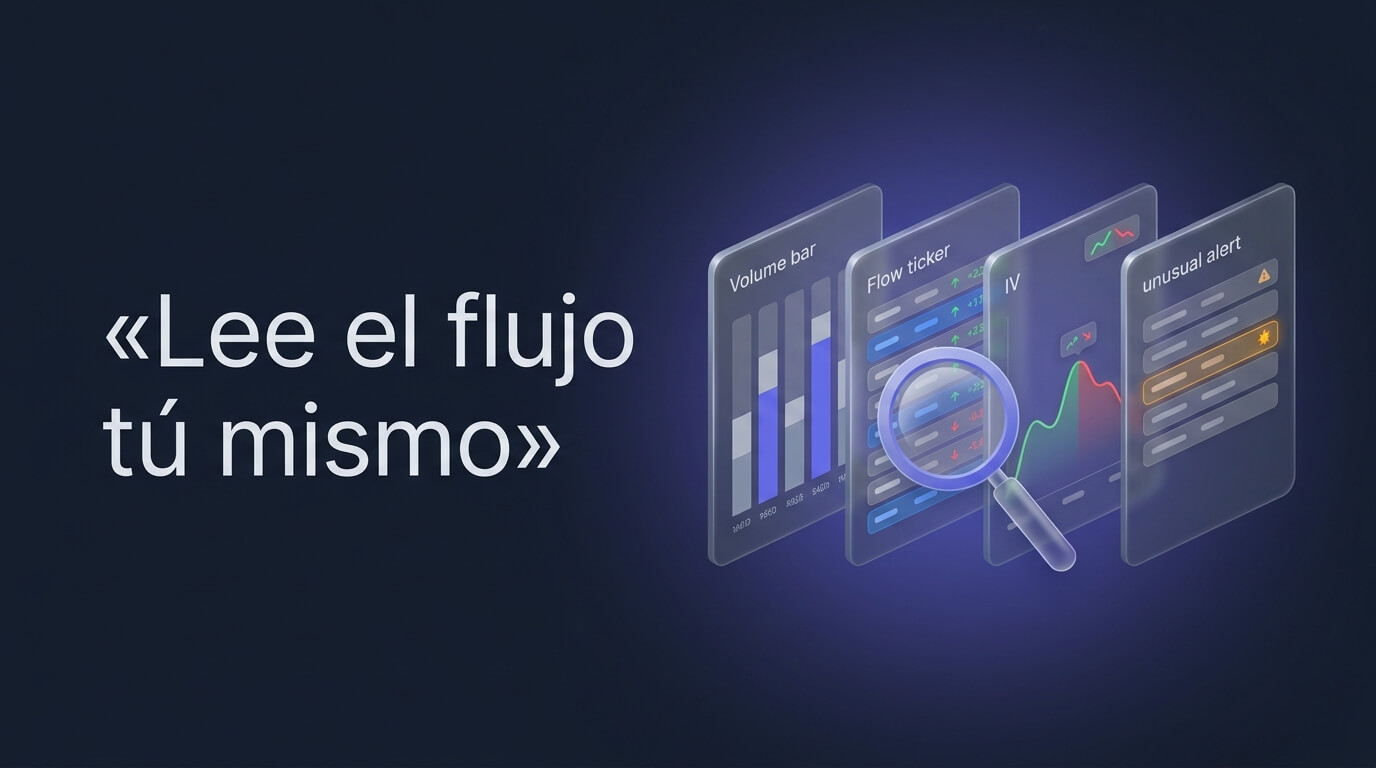 Research: cuatro pantallas para leer el flujo de opciones tú mismo