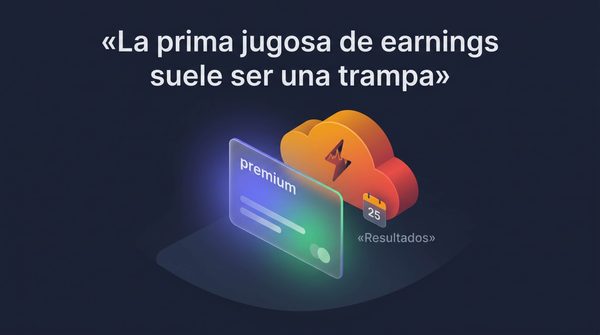 Vender prima antes de earnings: por qué la prima «jugosa» suele ser una trampa
