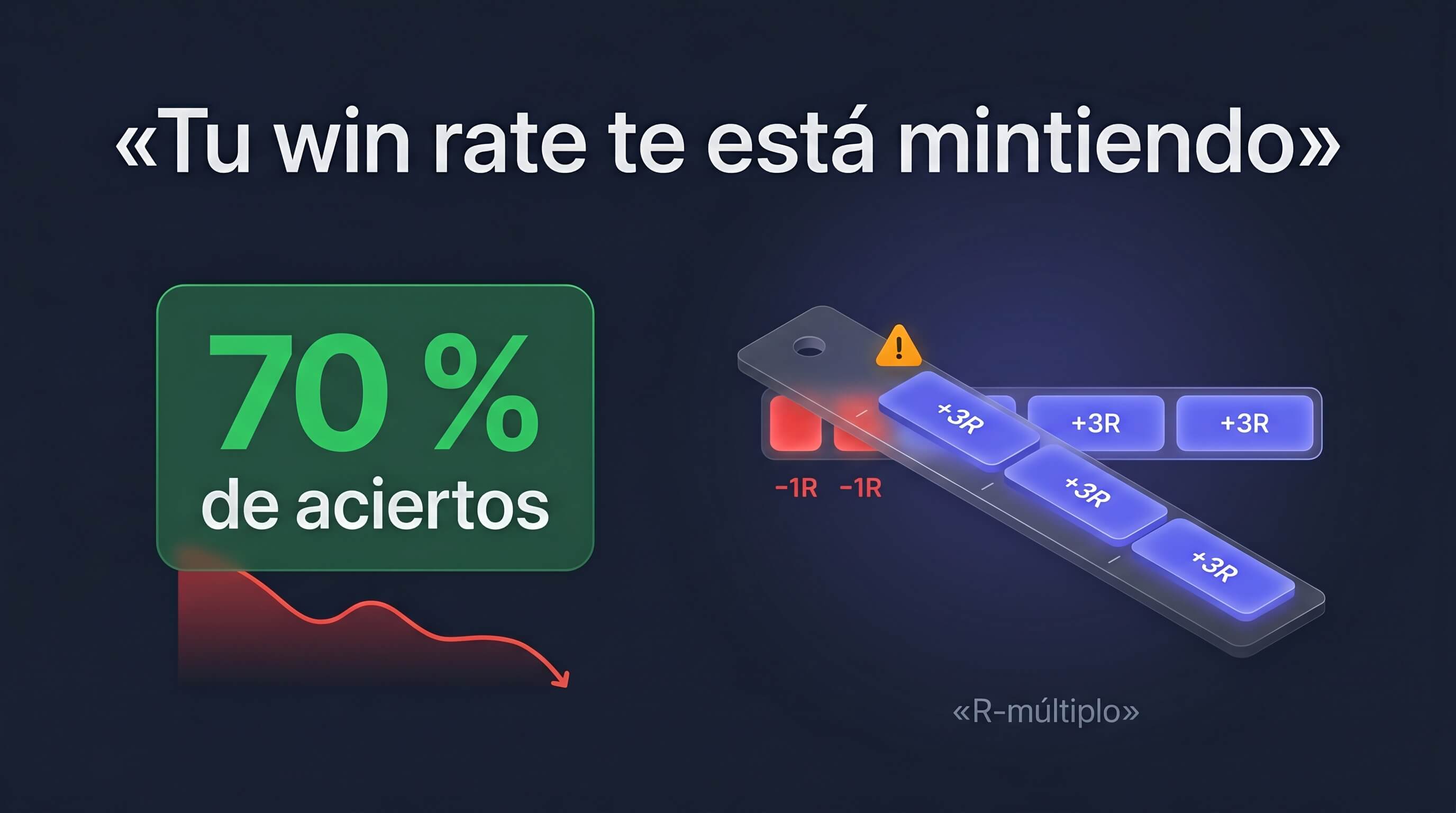 % de aciertos vs R-múltiplo: por qué tu win rate te está mintiendo